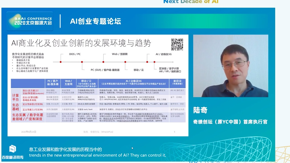 陆奇全面解读AI创业创新发展趋势,创业公司应该如何把握住机会?