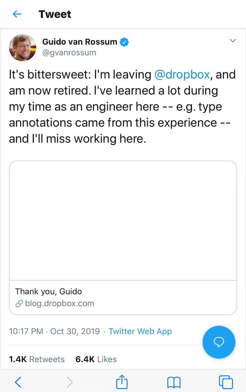 Python之父宣布退休,但Python仍在吞噬世界