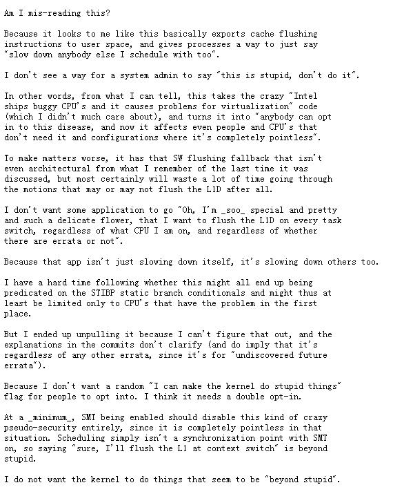 Linux 之父:新的补丁看完了,太差了,所以我删了