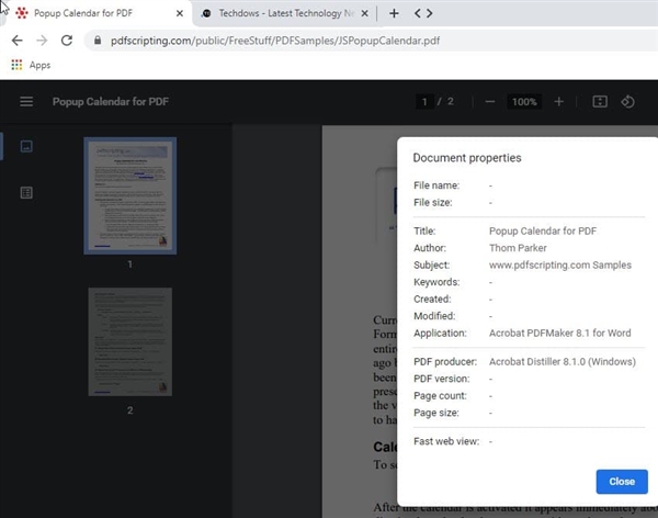 Chrome 88新功能曝光:查看PDF文档属性