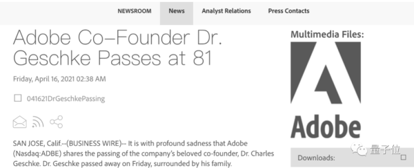 PDF发明者逝世,曾因学生建议转行计算机,享年81岁